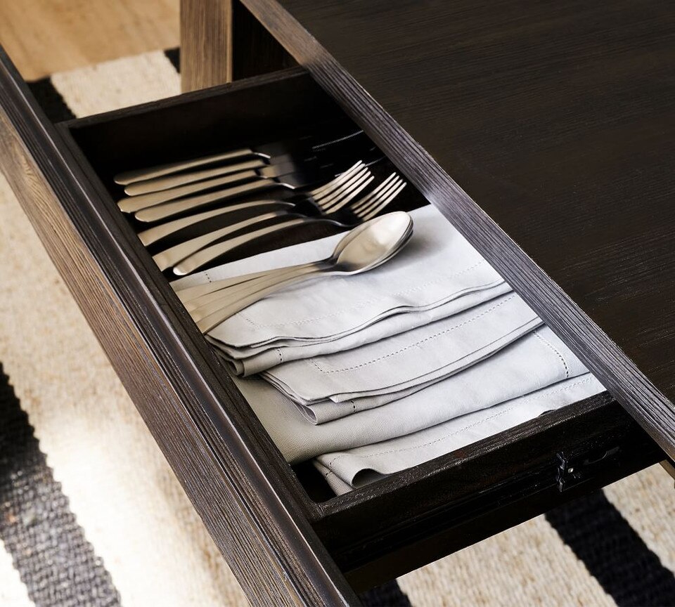 Folsom Storage Extending Dining Table Pottery Barn Australia